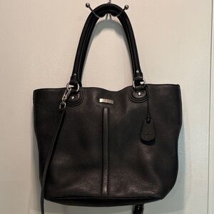 Cole Haan Black Leather Tote Bag